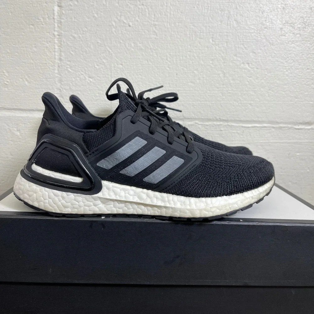 Adidas Ultraboost 20 EG0714 Core Black White‎ Running Shoes Sneaker Women's 8 US